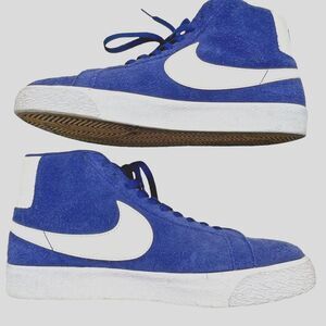 Nike SB Blazer Mid Shoes Sneakers Mens Size 9 Deep Royal Blue 864349-403